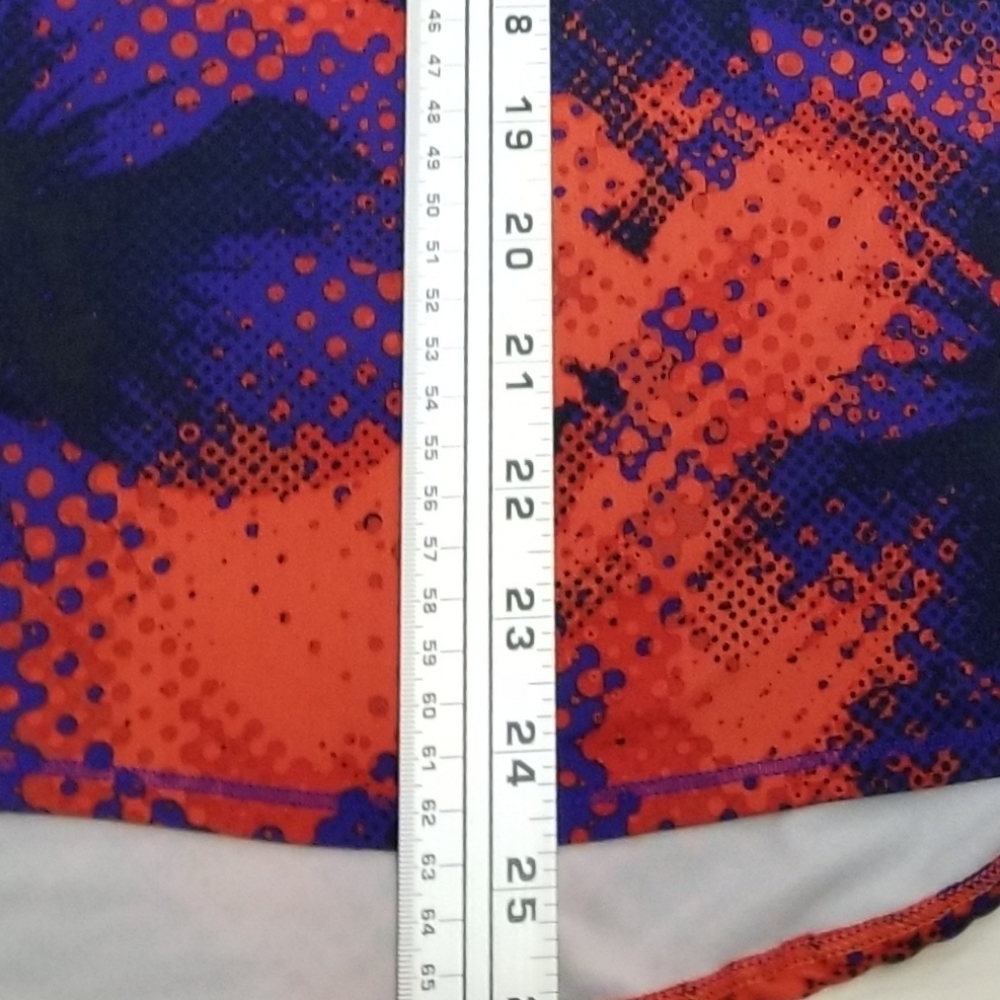 Athleta Women's Racerback Active Workout Orange Purple Black Tank Top,  Medium - Picture 6 of 7